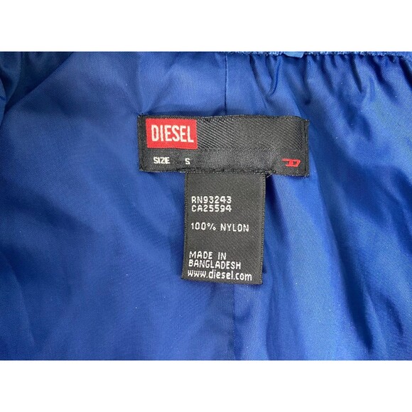 Diesel Women Small Quilted Puffer Jacket Blue Casual Winter - Picture 8 of 10